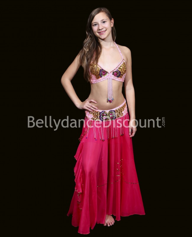 Set rosa pálido “mariposa” para niña