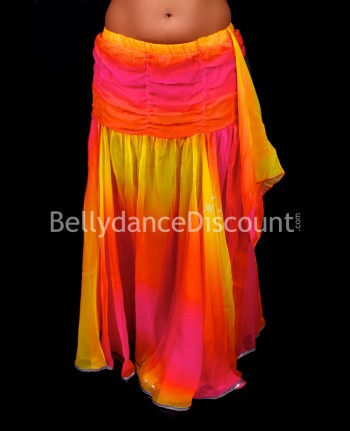 Falda para danza del vientre multicolor