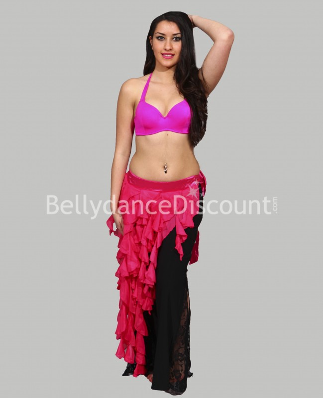 Cintura di danza del ventre cadente fucsia