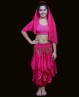 Pantalón Sarouel fucsia de danza oriental y Bollywood para niña
