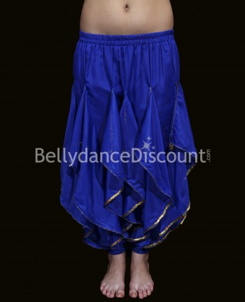 Pantalón Sarouel azul oscuro de danza oriental y Bollywood para niña