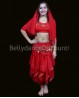Sirwal für Kinder orientalischer und Bollywood Tanz in Rot
