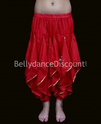 Oriental and Bollywood dance sarouel for girls red