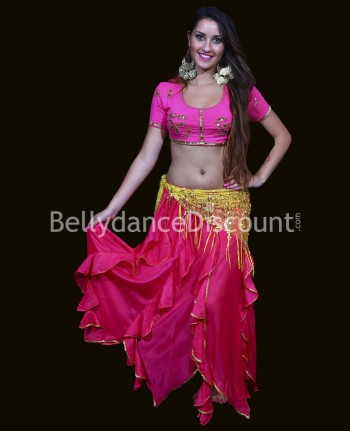 Kurzes Top für den orientalischen Tanz und Bollywood-Tänze in Fuchsia