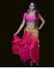 Top court de danse orientale et Bollywood fuchsia