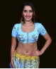 Kurzes Top für den orientalischen Tanz und Bollywood-Tänze in Hellblau