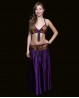 Jupe enfant de danse orientale satin violet