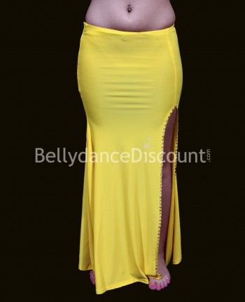 Yellow Bellydance pencil skirt