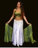 "Butterfly" oriental dance top green