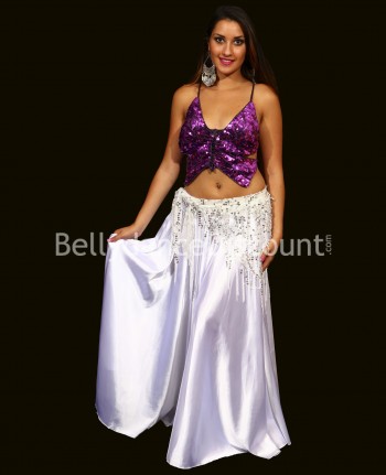 "Butterfly" oriental dance top purple