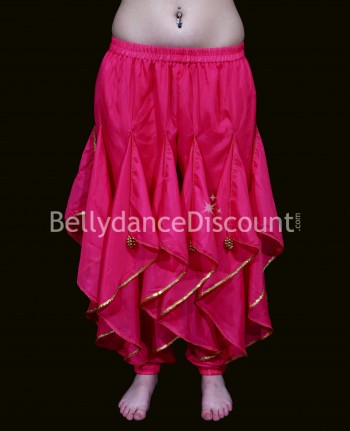 Sarouel di danza del ventre e Bollywood fucsia