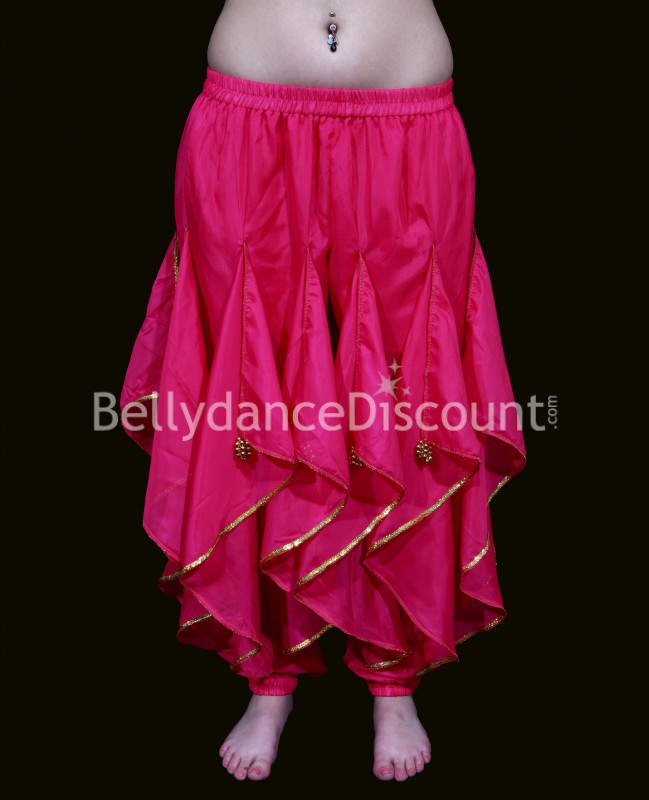 Fuchsia Bellydance and Bollywood sarouel pants