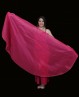 Voile circulaire de danse orientale fuchsia