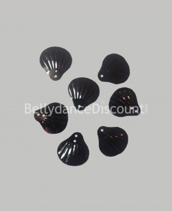 Packung mit 30 Pastillen in schwarz und in Muschelform