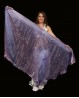 Velo tondo di danza del ventre in organza viola