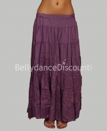 Tribal purple oriental dance skirt
