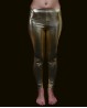 Metallisch schimmernde Leggings für den orientalischen Tanz in Gold