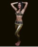 Metallic golden Bellydance leggings