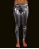 Legging métallisé argenté de danse orientale