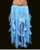 Ruffle Bellydance skirt light blue