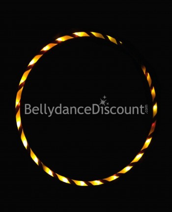 Lighted belly dance hoop gold