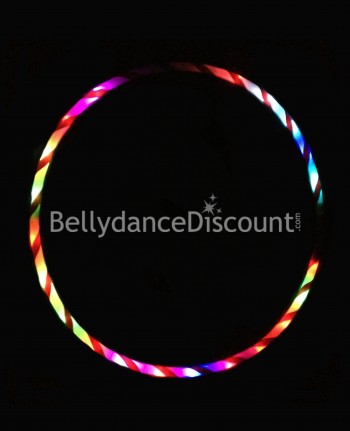 Cerchio luminoso di danza del ventre multicolore