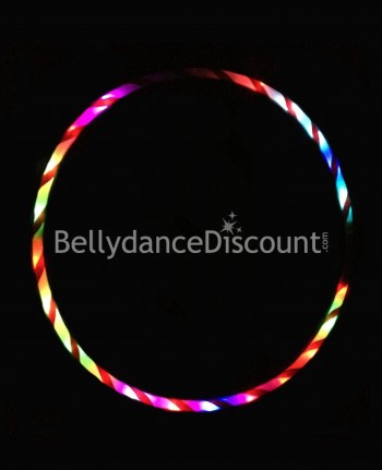 Lighted belly dance hoop multicolor