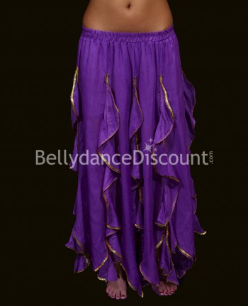Ruffle Bellydance skirt purple