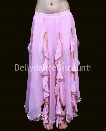 Ruffle Bellydance skirt light pink