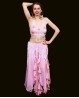 Rüschenrock für den orientalischen Tanz in rosa
