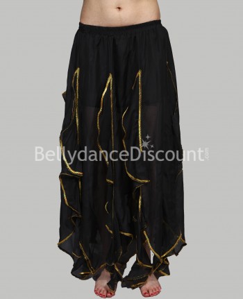 Ruffle Bellydance skirt black