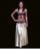 Set soutien-gorge + ceinture de danse orientale violet et or