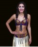 Set reggiseno + cintura di danza del ventre viola e oro