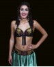 Set reggiseno + cintura di danza del ventre nero e oro