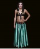 Set soutien-gorge + ceinture de danse orientale noir et or