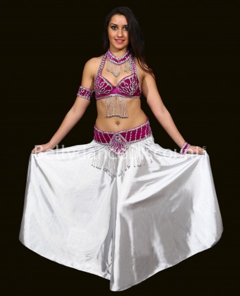  Purple belly dance bra +...