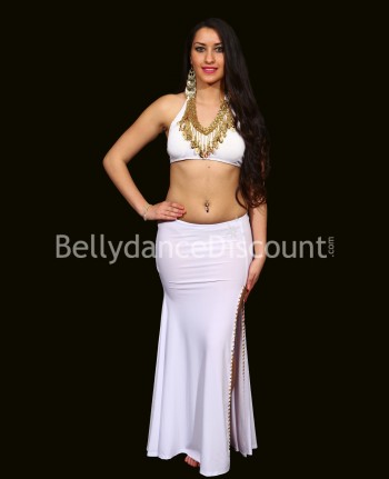 White Bellydance pencil skirt