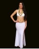White Bellydance pencil skirt