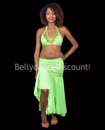 Green Mermaid-style Bellydance skirt