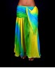 Multicolor belly dance skirt