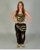 Black belly dance trousers