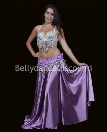 Mauve belly dance belt with...