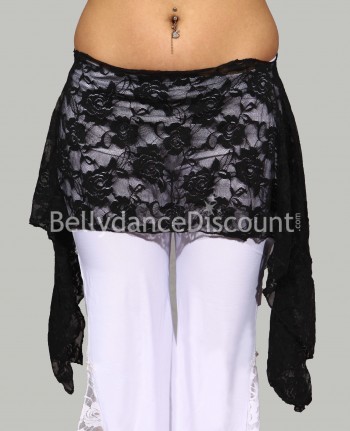 Black Bellydance belt in lace