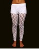 Legging blanco en encaje para danza del vientre