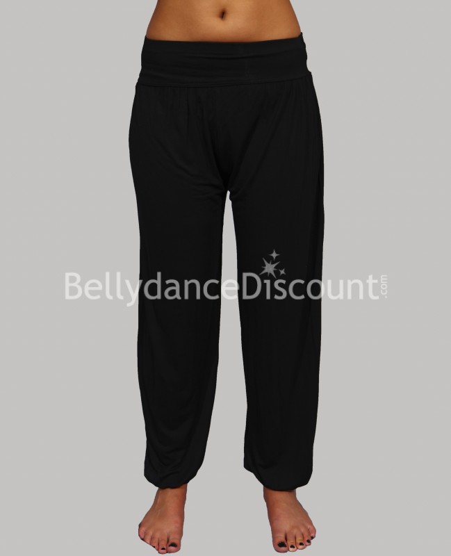 Black cotton Harem pants for dance classes