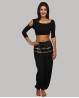 Black cotton Harem pants for dance classes