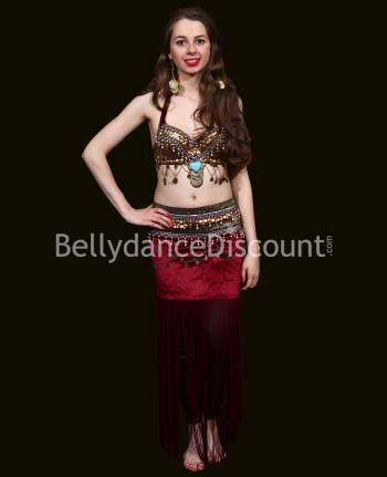 Tribal bellydance costume red