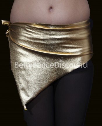 Cintura bambina di danza del ventre metallizzata dorata
