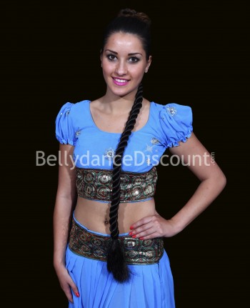 Long rolled Indian braid