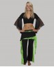Black wrap-over dance top